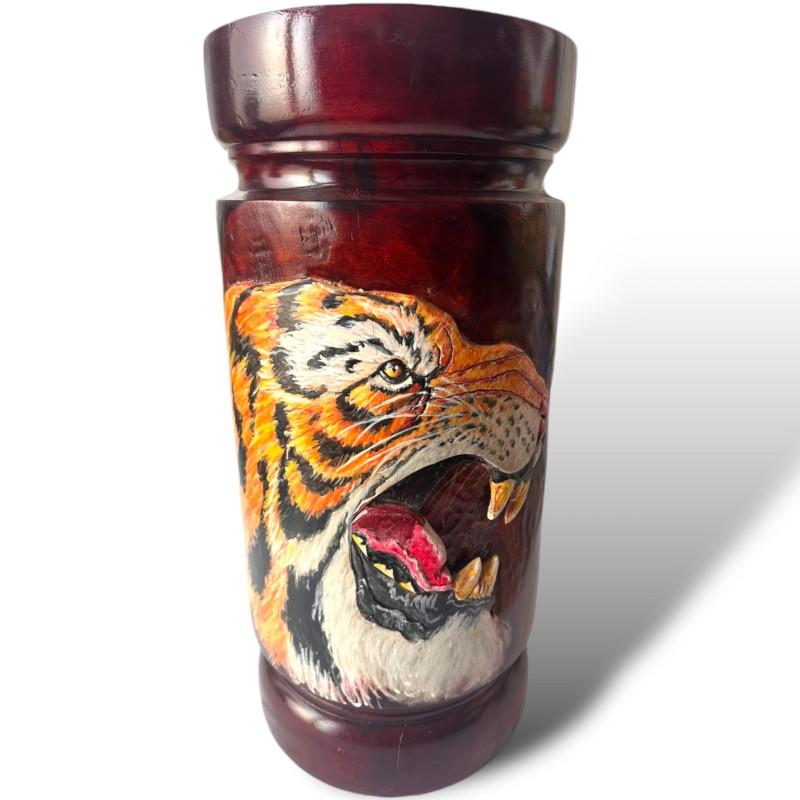 Pilon Shango De Madera De Cedro Tallado Jicotea (1)